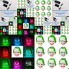 Partymasken Halloween Ostern Partymasken Grünes Haar Clown Led Kaltlichtmaske Bar Glowing Fy9557 Ss0114 Drop Lieferung Hausgarten Fest Ot6Vn