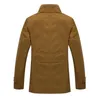 Chaquetas para hombres Hombres Chaqueta Abrigo Sección larga Moda Trench Jaqueta Veste Homme Marca Casual Fit Abrigo Abrigo Outerwear Ejército Verde