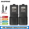 Walkie talkie baofeng uv5ra bateria para pofung uv5r uv5re dm5r plus bff8 rt5r rt5 walkie talkie bl5 bateria 3800 compatível usb 12