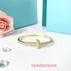 Tifanism Ontwerp Vrouwen Kraal Armbanden Charme Luxe Sieraden voor Lady Gift T armband temperament eenvoudige handring rood schudden Met Originele Doos