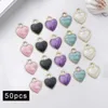 Charms 50 Pieces Love Heart Smooth Surface Ornaments Alloy Valentine's Gifts For Kids Wife Couples Girlfriend Family Members