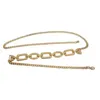 Belts Alloy Chains Belt Women Golden Color Long Adjustable Apparent Ornament Fashion Designed Show