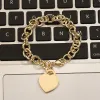 K4r6 Charm Bracelets Designer Bracelet 100% 925 Sterling Silver Classic Key Heart Gift Exquisite Wedding Women's Jewelry