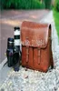 1x Fashion Rare Old Vintage Look Leather DSLR Camera Bag Coffee6617141