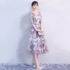 Dresses Bride Party Dress Oriental Women Elegant Slim Cheongsam Fashion Chinese Style Wedding Long Qipao Luxury Robe Vestido XSXXXL