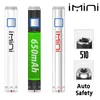 Japan Switzerland Wholesale Vape Batteries Imini 650mAh Preheat 510 Thread Vape Battery 14mm ARI Vape Pen Thick Oil Pen Battery France Czech Republic Canada USA EU