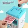 1/2PCS Safe Box Fingerprint Piggy Bank Cash Coins Saving Bank Christmas Gift For Kids ATM Password Money Box Electronic 231225