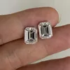 Diamants en vrac Meisidian GH Couleur émeraude Coupe 2 Carat 6x8mm VVS Moisanite Diamond Pierre