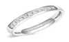 Bröllopsringar 35mm kvinnor Half Eternity Bands för kvinnliga rostfritt stål kubiskt zirkoniumband Hela storlek 4124891306