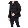 Inverno jaqueta masculina para baixo marca jaqueta moda quente jaqueta com capuz plus size jaqueta ao ar livre à prova de vento cor sólida parker topo
