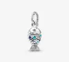 100 925 argento sterling scintillante pesce in scala blu ciondola il fascino adatto originale europeo charms braccialetto moda matrimonio Egagement J6801785