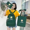 4PCS/Set Women School Plecaks School Toisy Canvas for Teenagers Girls Student College Book Bag Boys Satchel Bolsas Mochilas 231225