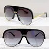 2024 Classic Sunglasses Mens Brand Extra Large Half Frame Black Toad Mirror with Logo on Nose Bridge Modern Fashion Style Sunglasses with Box Z90