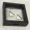 Brand Letter Triangle Stud Earrings Jewelry Triangular Designer Ear Studs Temperament Dangler Wholesale