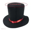 Baretten Zwarte hoge hoed goochelaar Bowler kostuum uitgevoerd podium