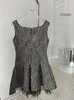 Abiti casual Estate Donna Dolce scozzese Senza maniche Abito a trapezio Temperamento femminile Moda Stile francese Abiti vintage con fiocco Estetica anni 2000