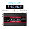 Aksesuarlar 4000W LCD Ekran Güneş enerjisi inverter 12V ila 110V/220V USB Modifiye Sinüs Dalga Transformatör Arabası Adaptör Şarj Dönüştürücü