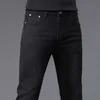 Herren Jeans Designer-Marke 2023 Herbst Dicke Boutique Slim Fit Füße Elastizität Casual Fashion Hong Kong Edition H-Brand H6na