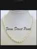 fine pearls jewelry natural 22quot Inch Long Genuine 78mm White Strand Pearl Necklace6550103