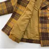 Kinder Winter Grid Jacken SP Marke Mädchen Woolen Zweireiher Baby Boy Lange Trenchcoat Revers Kind Oberbekleidung Plaid Wolle mäntel 231225