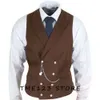 Anzug Beste Herren Serge Casual Business Kragen Einreiher Weste Gothic Chaleco Wang Formale Mann Ambo Steampunk Männliche Westen