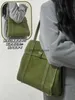 Borse a tracolla Verde Vintage Street Pu Leader Capacità Borsa a tracolla casual da donna e Bagblieberryeyes