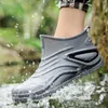 Chaussures de chef de travail pour hommes chaussures de randonnée légères antidérapantes en plein air bottes de pluie de pêche Shaxi chaussures de pêche en caoutchouc imperméables durables 231226