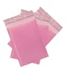 Bubble Mailers Packaging Påsar vadderade kuvert Pearl Film Present Mail -kuvertväska för bokmagasinfodrad mailer självförsegling rosa ooxkq owco