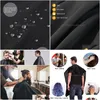 Tabliers Cape de Salon professionnelle imperméable avec fermeture à pression coupe de cheveux tablier de barbier coupe de cheveux cape livraison directe maison jardin Textile Dhixo