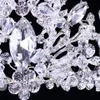 Barock Luxus Strass Perlen Herz Braut Tiara Krone Silber Kristall Diadem Schleier Tiaras Hochzeit Haarschmuck Kopfschmuck C19263h