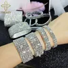 TREAZY 1 10 Rijen s Bruids Bruiloft Armbanden Goud Zilver Kleur Crystal Stretch Armband Vrouwen Polsbandje Elastische Sieraden 231226