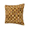 Taie d'oreiller carrée en forme d'échiquier, décoration de chambre à coucher, style nordique, joueur de jeu d'échecs, Salon, 45x45cm