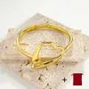 Espanhol de alta qualidade requintado moda uno de 50 prata ouro cor amor logotipo é entrelaçado pulseira jóias presente entrega gratuita