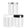 Storage Bottles Plastic Cosmetic Jars Clear PET 5oz 8oz 150ml 200ml 250ml Transparent Empty Makeup Cream Wax Packaging Containers Pots With