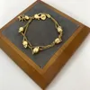 Braccialetti alla moda alla moda Hipop Braccialetti scheletrici in nastro dorato vintage in acciaio inossidabile per regali di gioielli di lusso da donna