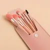 Makeup Brushes 8st Pink Set Vegan Eyebrow Eyelash Powder Synthetic Hair Foundation Brush Make Up Tools for Women