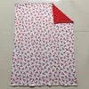 Blankets BL0034 Infants Baby Crawfish Print And Red Velvet Blacket With 29 43 Inches