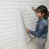 Adesivos de parede 70/77 3D tijolo DIY espuma escola jardim de infância macio papel de parede tv backsplash crianças quarto sala de estar decoração