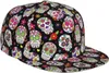 Czapki z czapką cukrową czapkę z czaszką cukrową dla kobiet mężczyzn Day of the Dead Regulble Hip Hop Flat Bill Brim Trucker