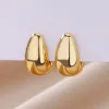 Cross 14k Yellow Gold Earrings for Women Zircon Golden Color Hoop Earring Aesthetic Jewelry Accessories arete mujer