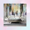 Wallpapers Modern Abstract Graffiti Art 3D Mural Wallpaper European Retro Ink Mark Golden Living Room Bedroom TV Background Wall P7311178