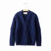 s Spring Autumn Boys Sweater Solid Color Keep Warm Knitting Jacquard Weave V-neck Cardigan For 2-10 Years Old Kids 231226