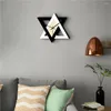 Wall Clocks Clock Acrylic Geometry Triangular Home Office El School Living Room Hanging Decoration Ornament Pendant