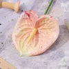 Haute Imitation sensation 3D palmier rouge flamant rose Guanyin Lotus Simulation fleur pastorale pendule conception fausse fleur plante FY