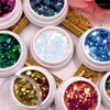 Nail Glitter Shinning Mixed Hexagon Shape Chunky Sequins Sparkly Flakes Slices For UV Gel Polish Manicures Body/Eye/Face