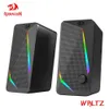 Haut-parleurs REDRAGON Waltz GS510 3.5mm aux 2.0 stéréo surround musique RGB haut-parleurs de jeu barre de son pour ordinateur ordinateur de bureau haut-parleurs