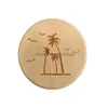 Openers Round Shape Diy Wooden Bottle Opener Coaster Blank Fridge Magnet Decoration Beer Bottles Openers Engrave Logo Wholesale Ss0416 Ottbp