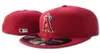 2020 Angels Colore rosso Lettera A Berretti da baseball aderenti Logo della squadra ricamato Sport Cappelli chiusi piatti Moda all'aperto Hip Hop Chapeau 6334941