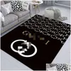 Carpets Door Nordic Designer Floor Mat Carpet Soft Luxury Rug Absorbent Water Bathroom Drop Delivery Home Garden Textiles Dhkld