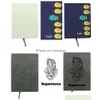المنتجات الورقية تسامي الفراغات المفترسة A4 A5 A6 White Journal Notebooks Pu Leather Ered Heat Transfer Notes Books with Inn Otnn1